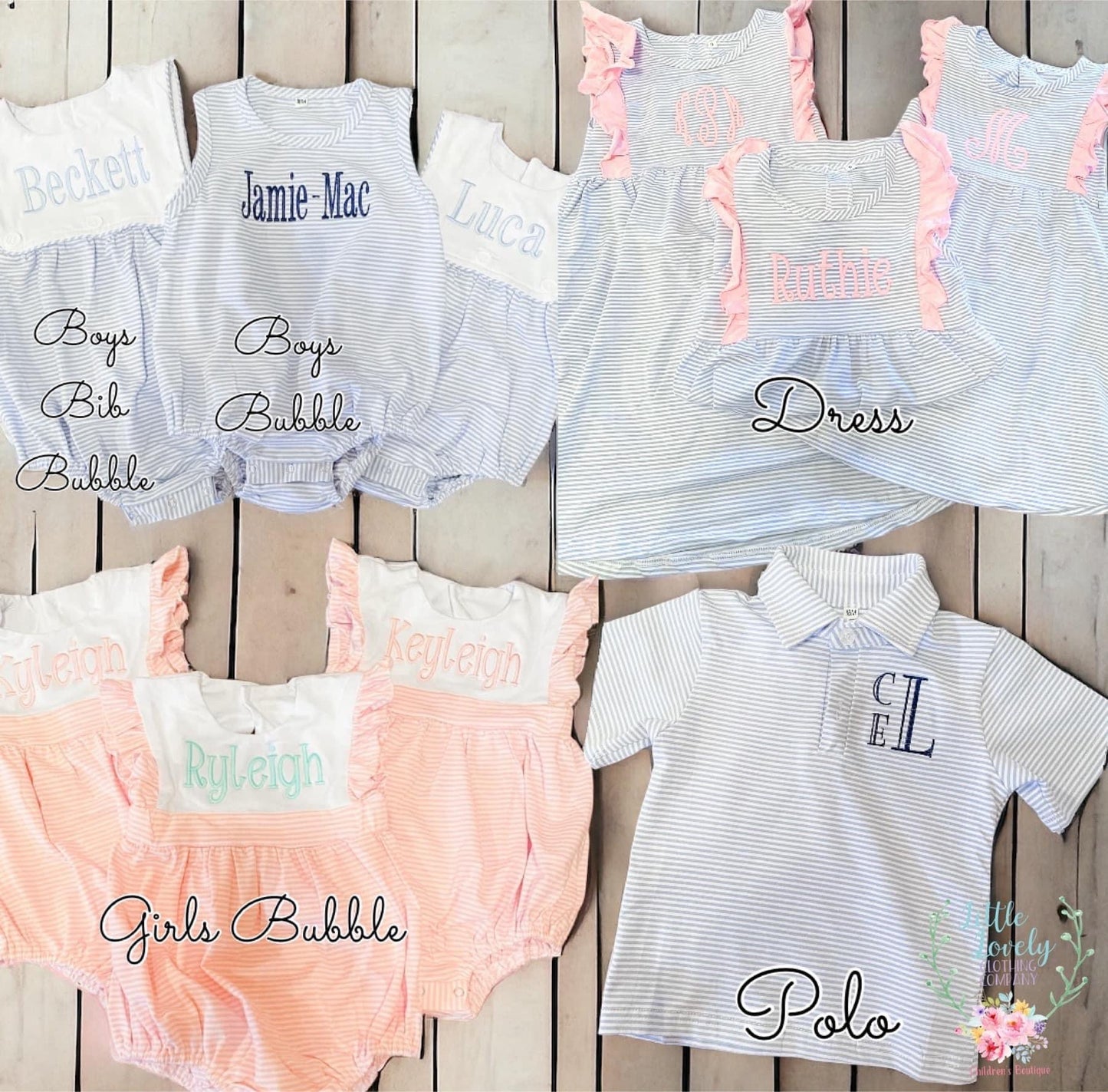 Blue & Pink Stripe Knit Collection Presale ETA April to LLCCO THEN to Customer