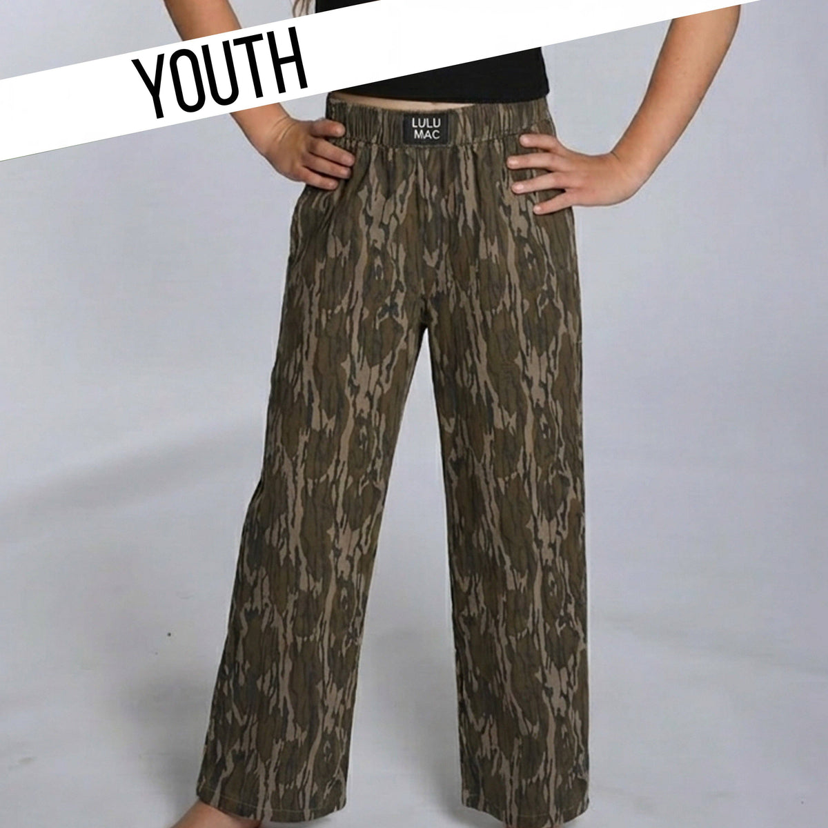 LULU MAC YOUTH MOSSY OAK BOTTOMLAND PANT — Presale ETA Late November