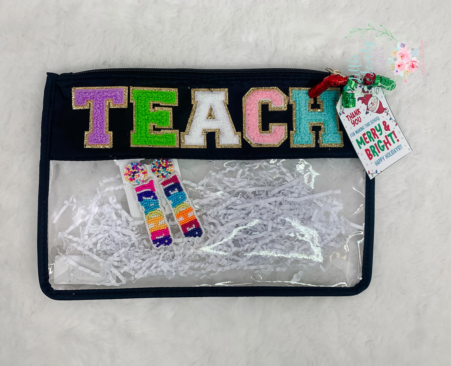 Teacher Bag & Earring Gift Set