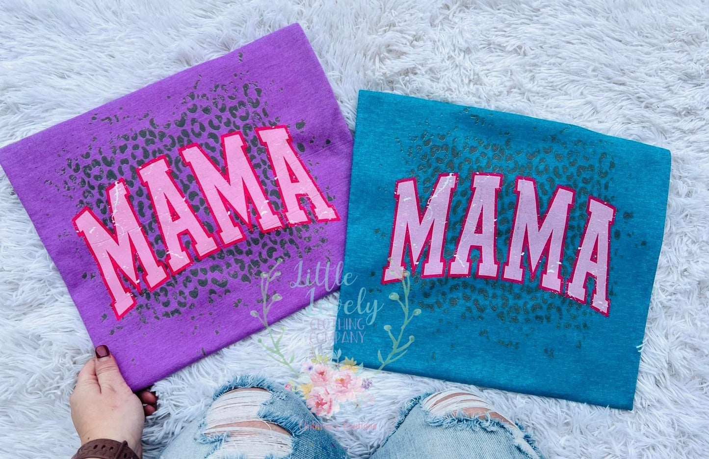 Mama Spots Tee-Purple