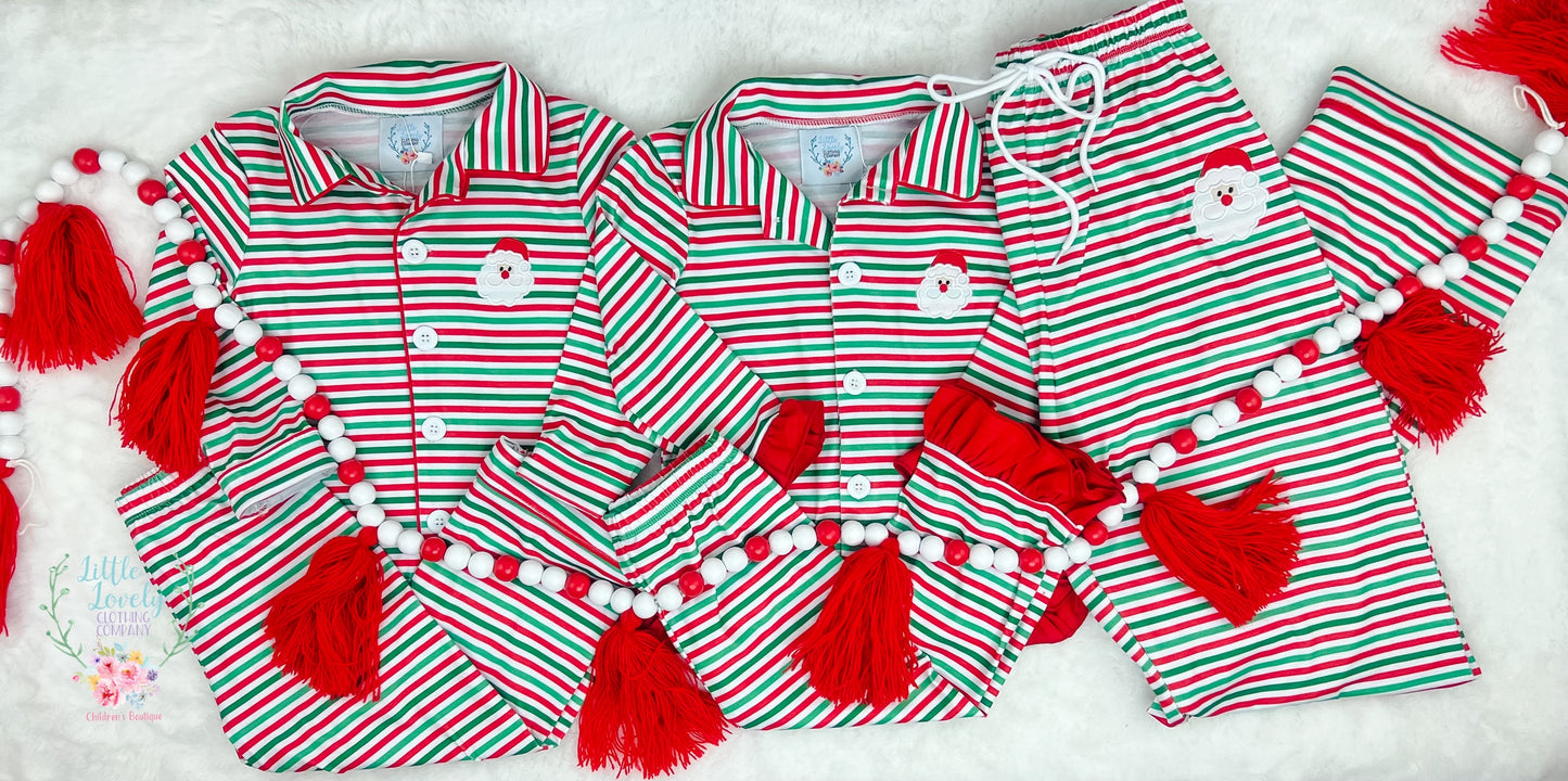Santa Stripe Family Lounge-Adult Pant