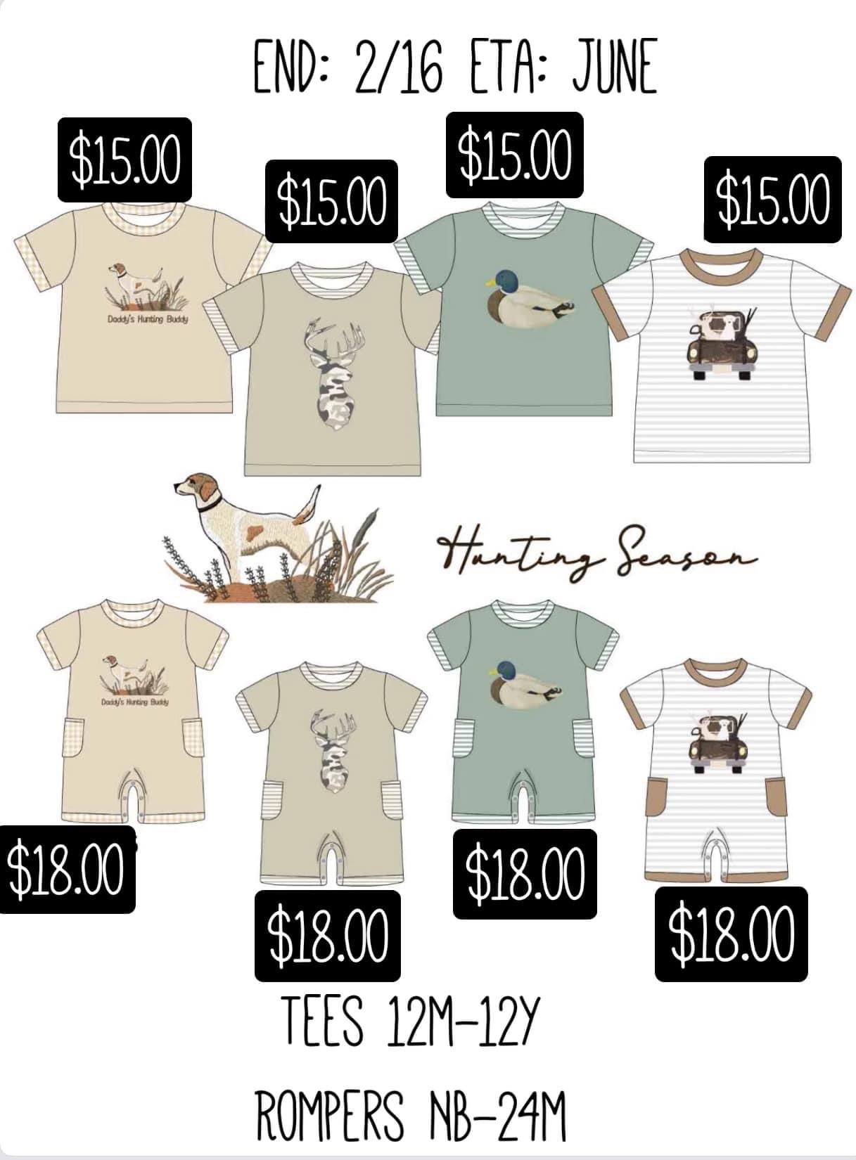 Hunting Season Collection Presale ETA May to Customers