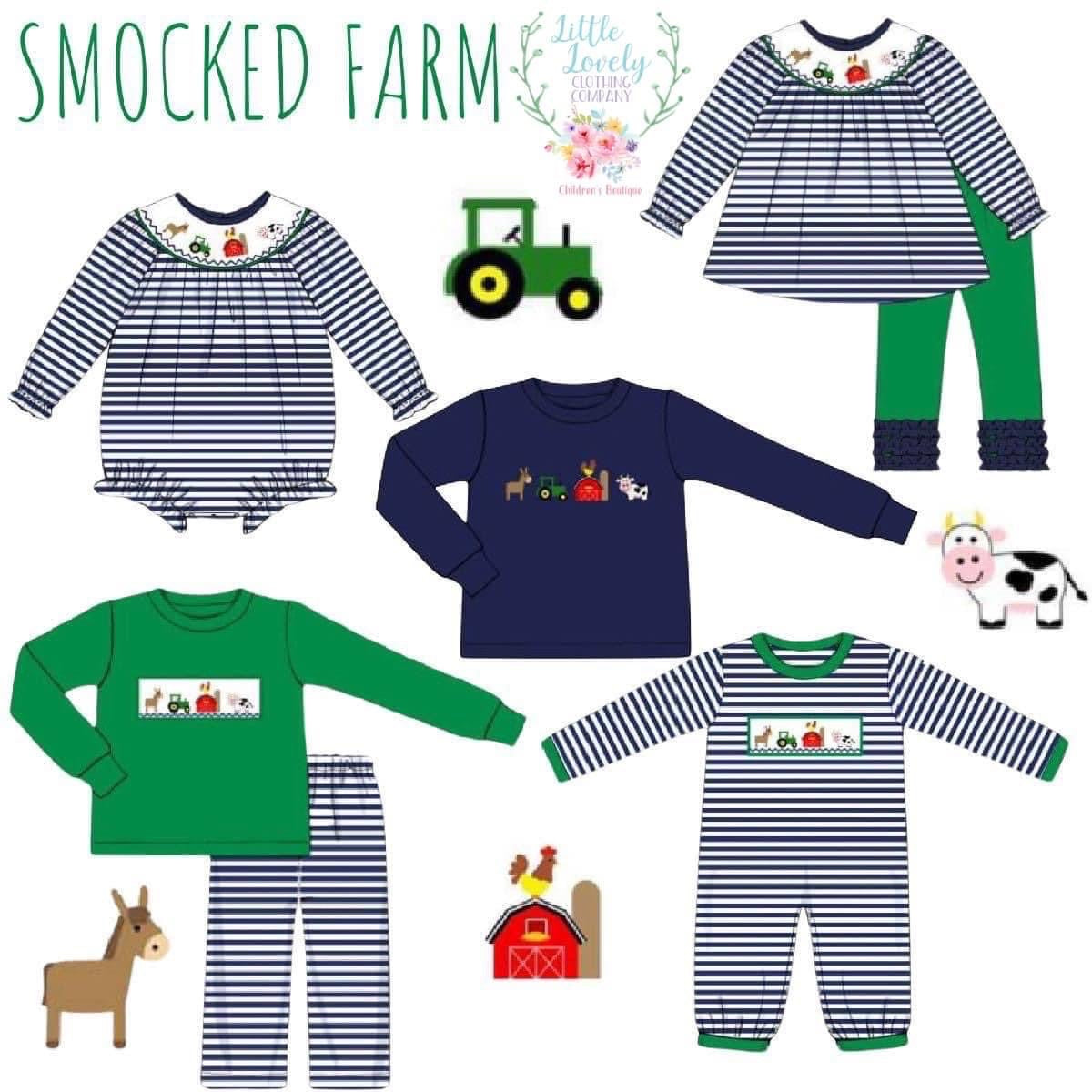 Smocked Pre-Sale Farm Smock Collection ETA Feb to LLCCO