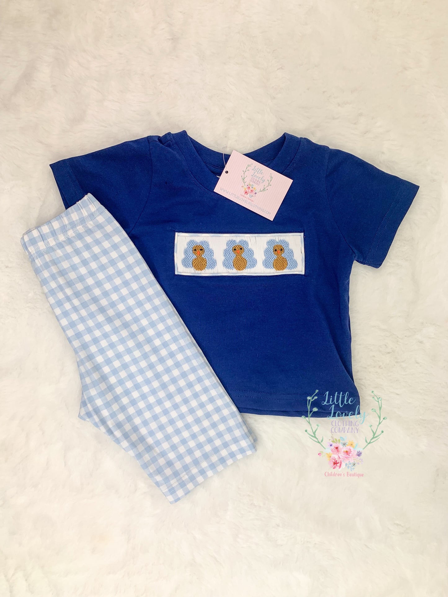 Boys Posh Turkey Smocked Set