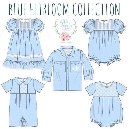 Smocked Pre-Sale Blue Heirloom Collection Presale ETA Feb to LLCCO