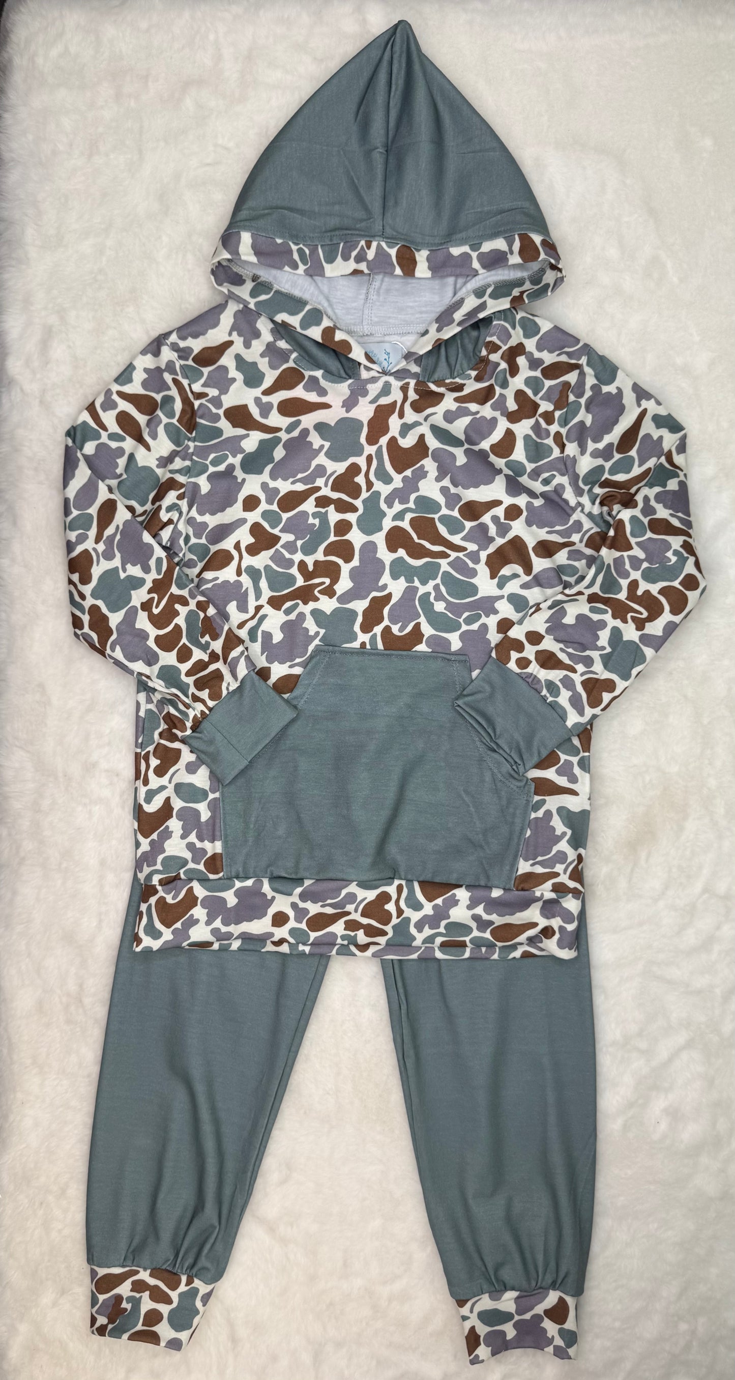 Camo Hoodie Boys Set