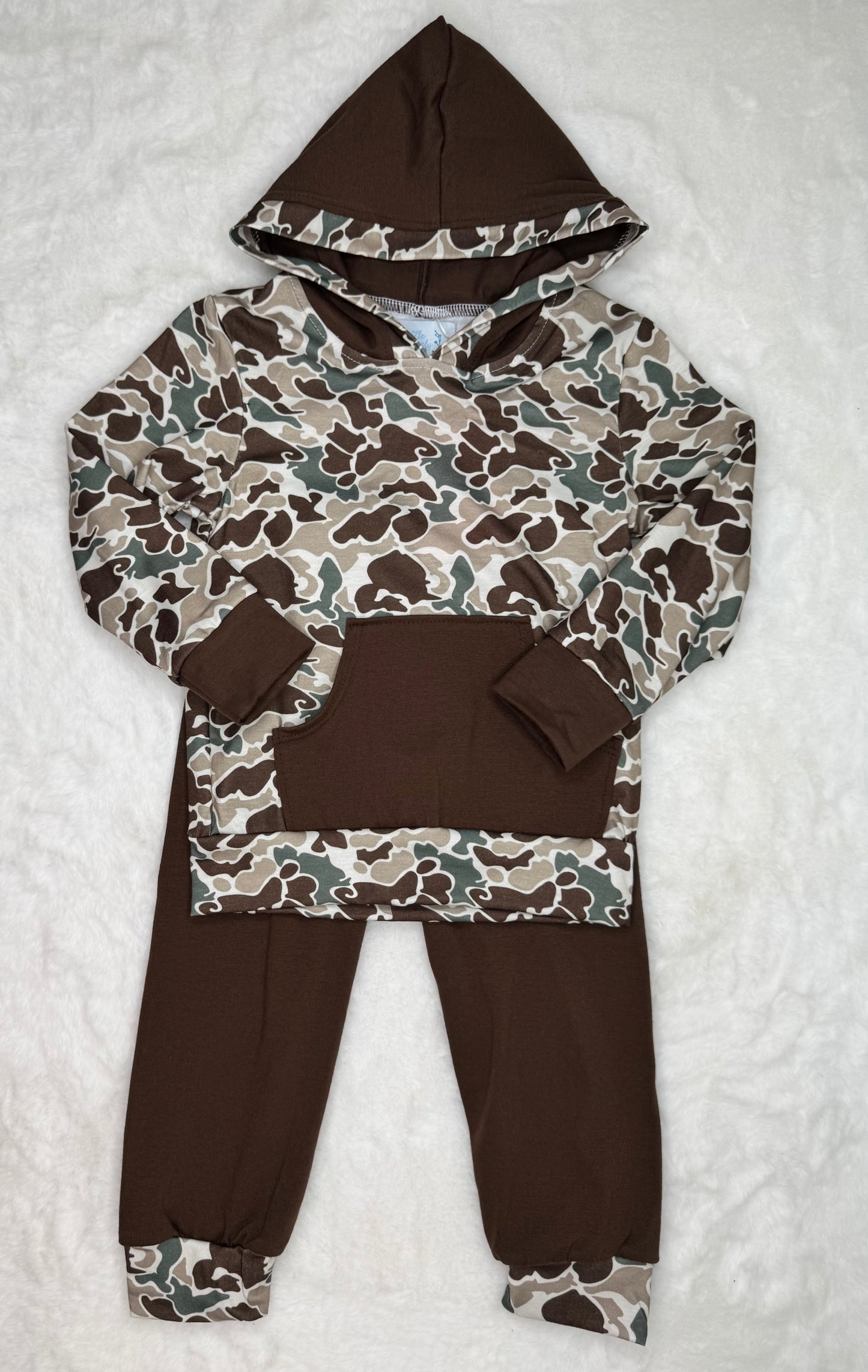 Camo Hoodie Boys Set