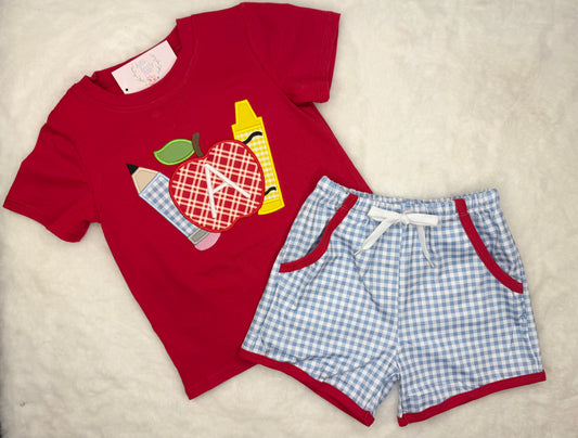 School Trio Boy Short Set
