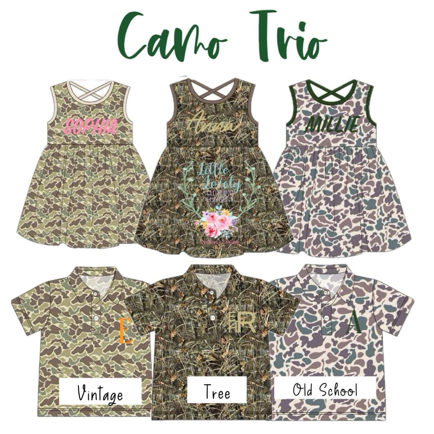 Camo Trio Collection Presale ETA June to LLCCO Then to Customers