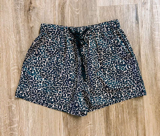 Ladies Leopard Shorts