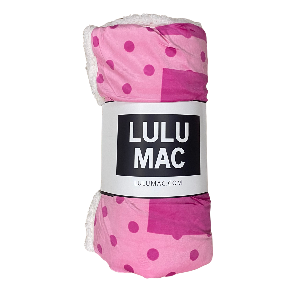 LULU MAC BLANKET LIGHT PINK WITH HOT PINK DOTS — Presale ETA Late November
