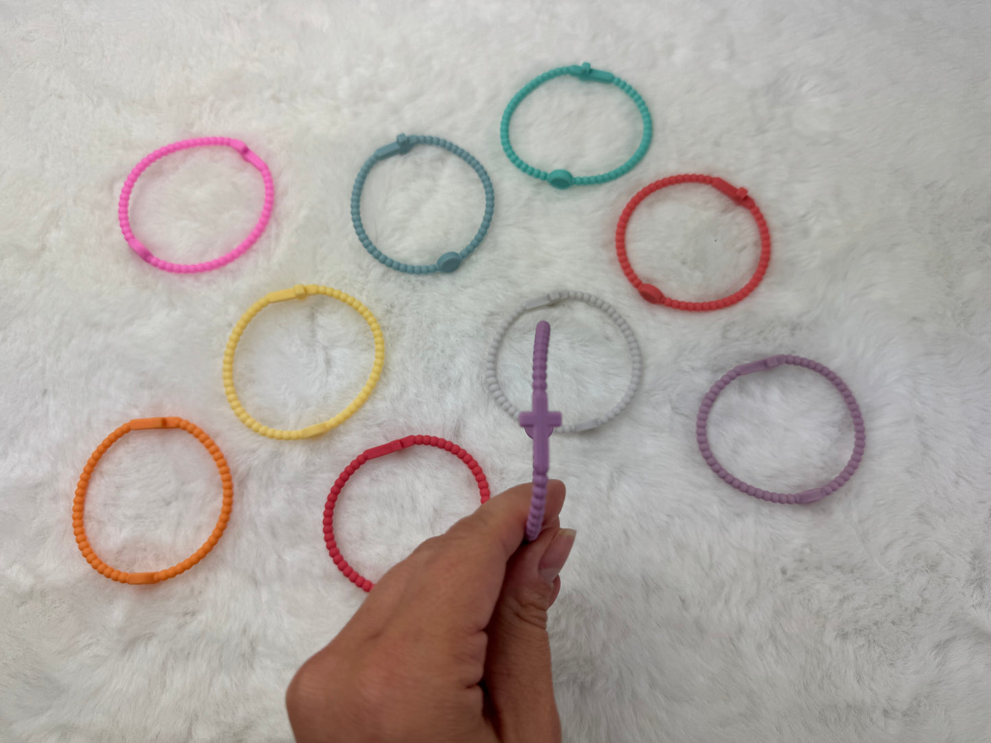 Silicone Cross Bracelet