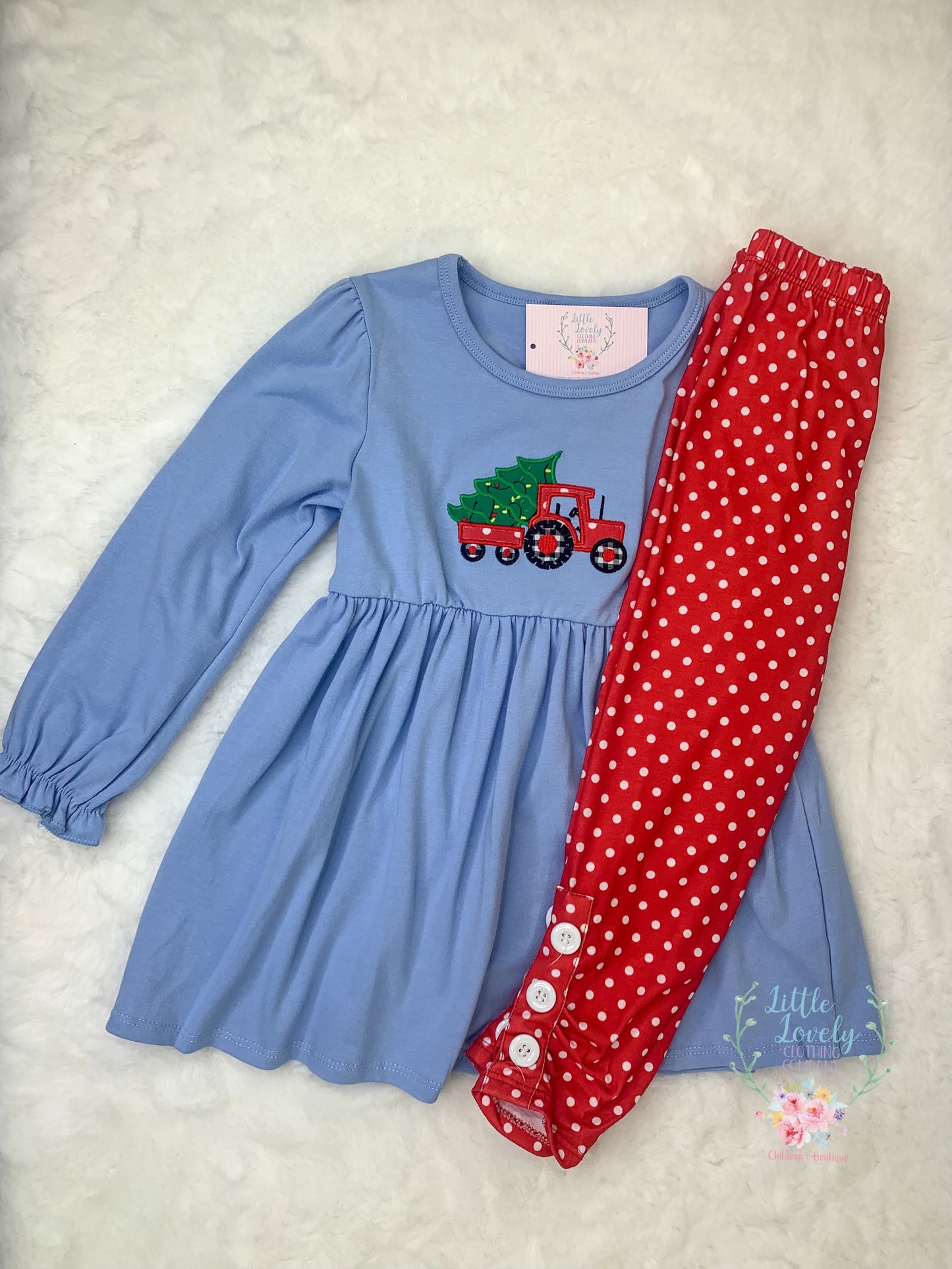 Christmas Farm Tractor Set