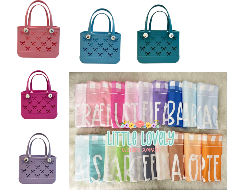 BOW "B" BEACH BAGS, ETA: March to LLCCO