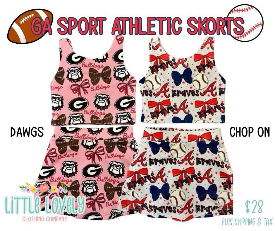 GA Sport Athletic Skorts Presale ETA Late Sept to LLCCO