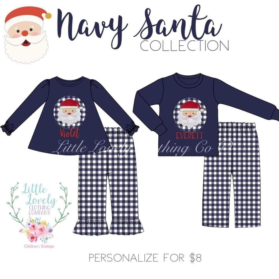 Navy Santa Collection ETA End of Oct to LLCCO