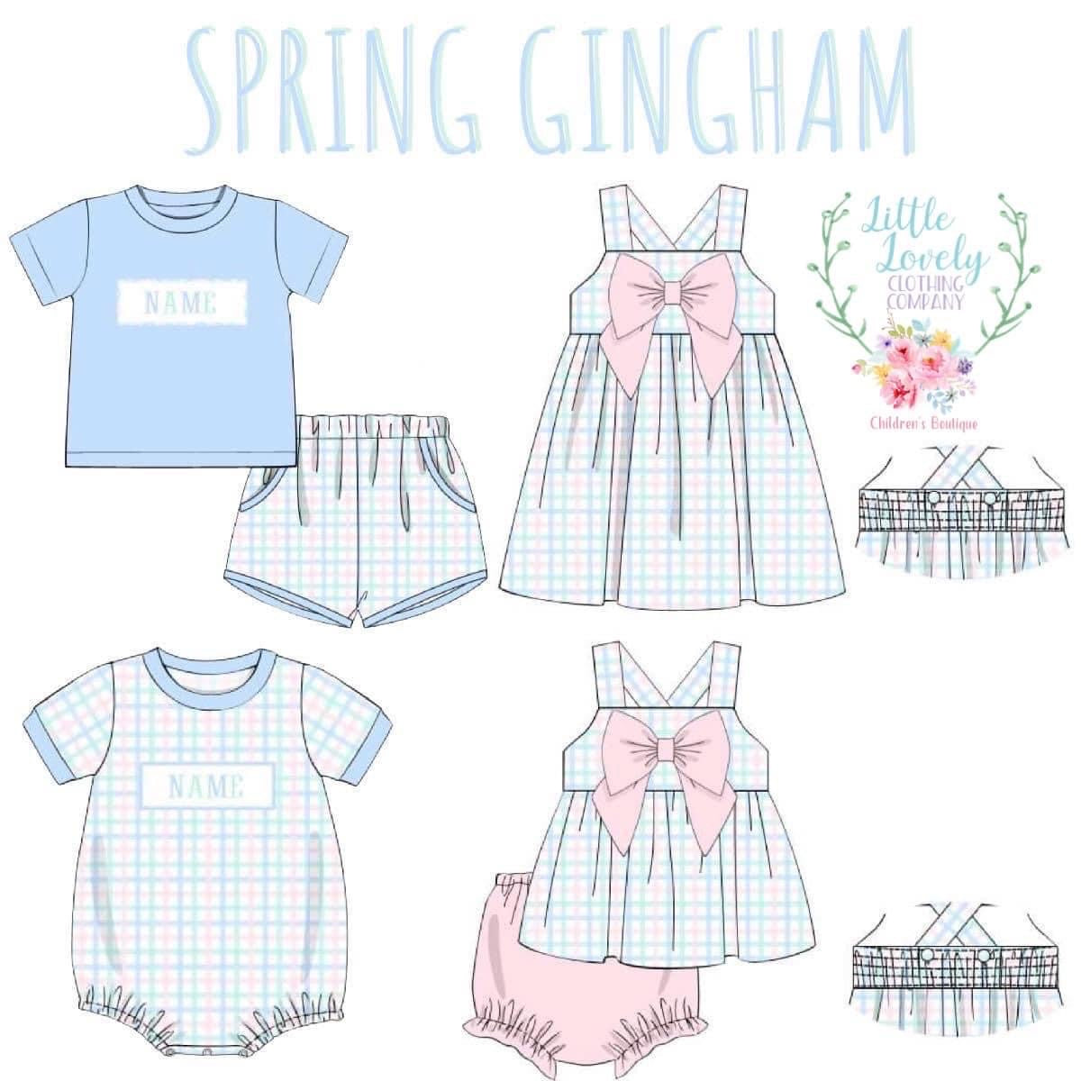 Smocked Pre Sale Spring Gingham Collection ETA Feb to LLCCO