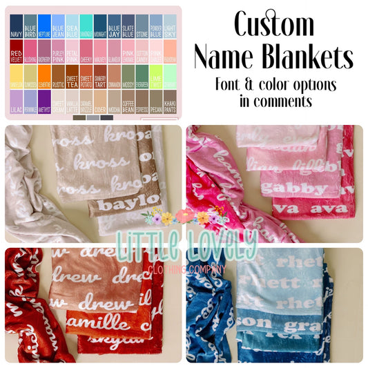 2025 CUSTOM NAME BLANKETS, ETA: Early Dec