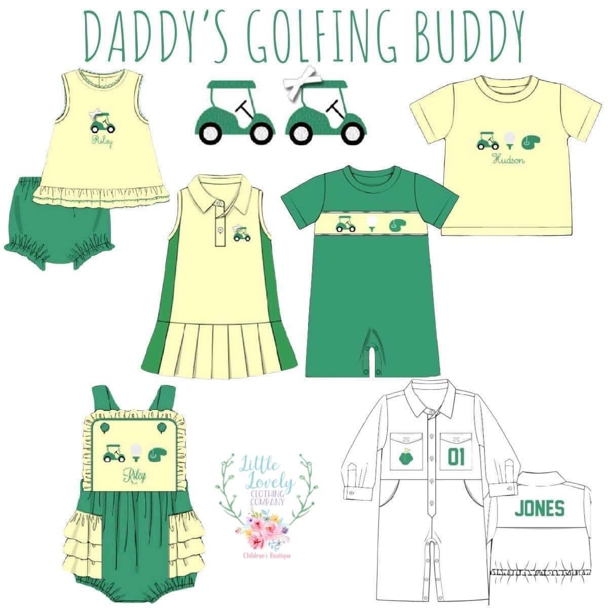 Smocked Pre-Sale Daddy's Golfing Buddy Collection ETA Feb to LLCCO
