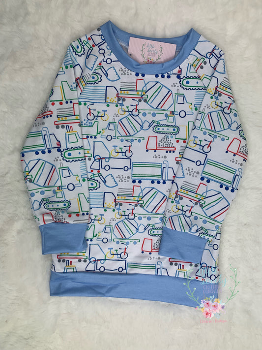 Transportation Boys Pullover