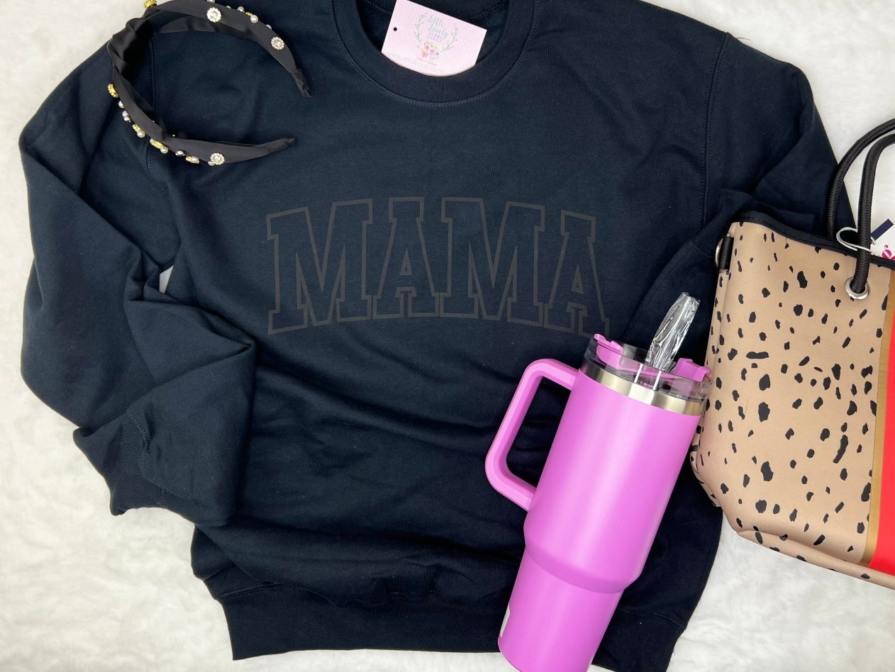 MAMA Puff Sweatshirt Black