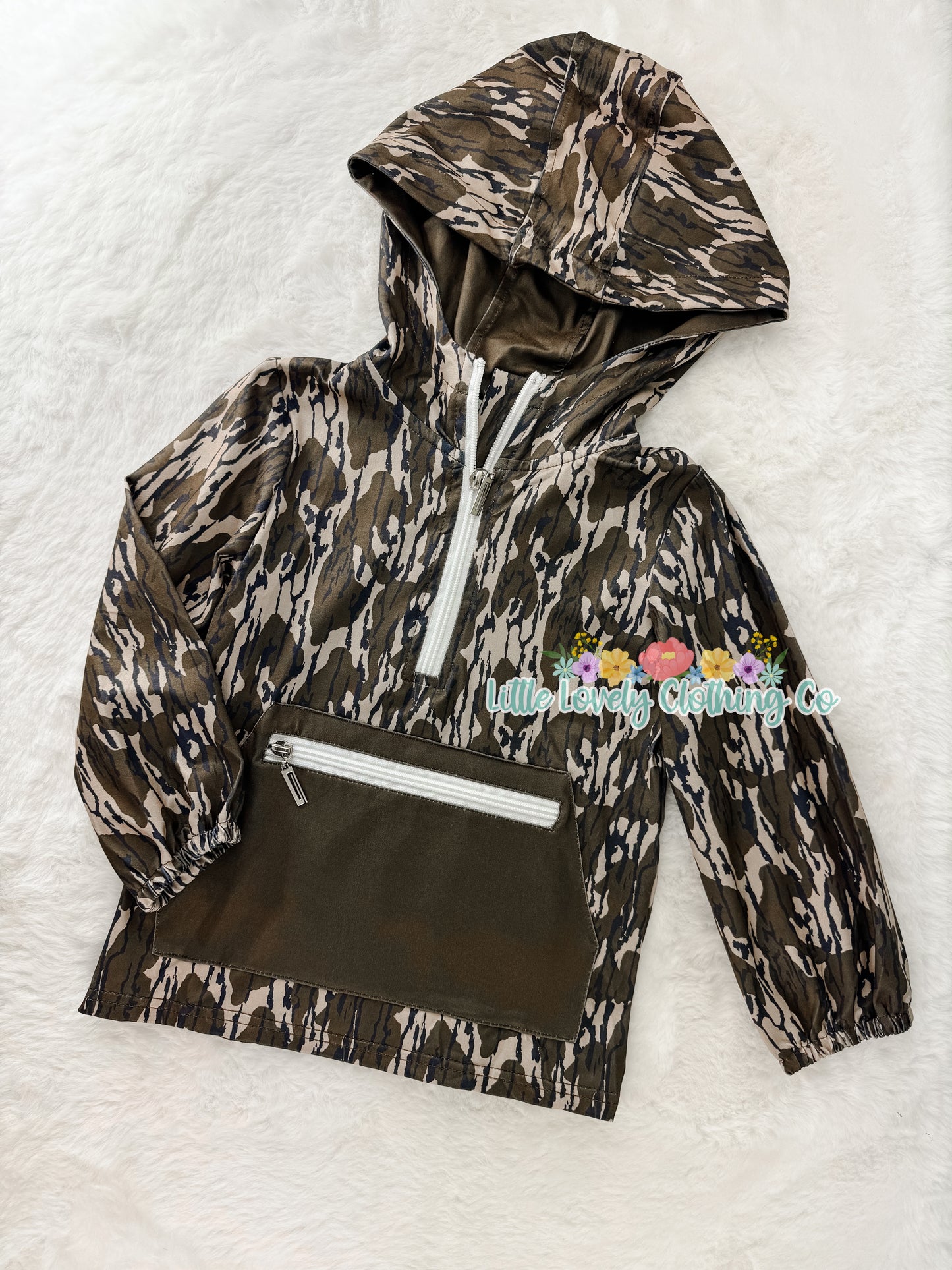 Camo Hooded Pullover