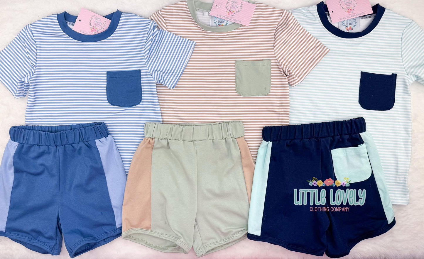 Trevor Stripe Short Set