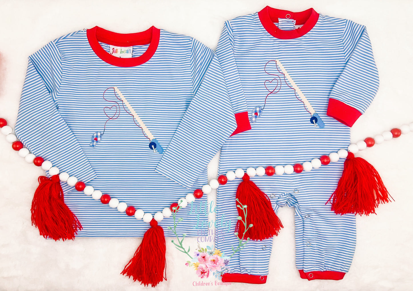 Hooked On You Valentine Romper