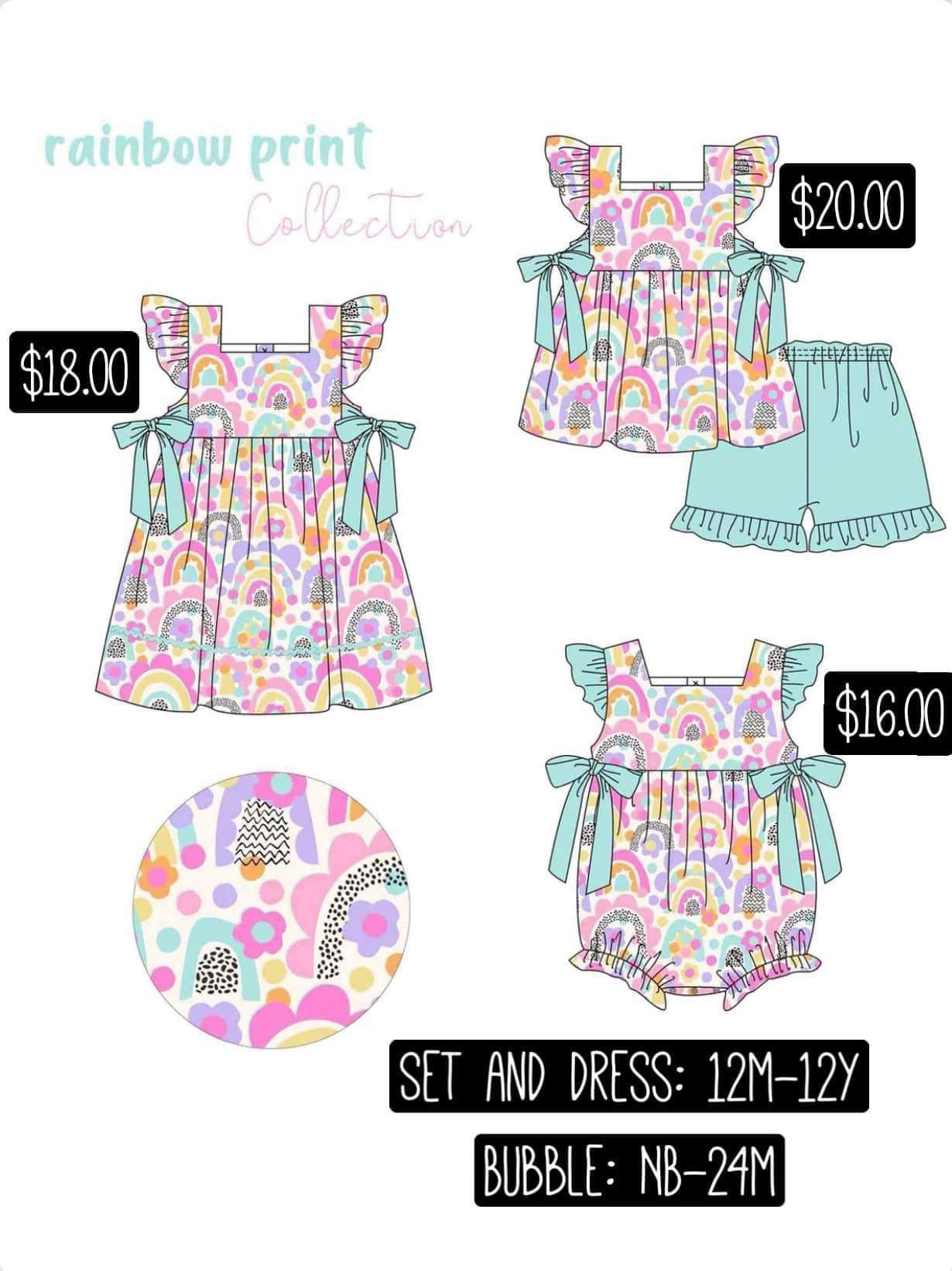 Rainbow Print Collection Presale ETA May to Customers
