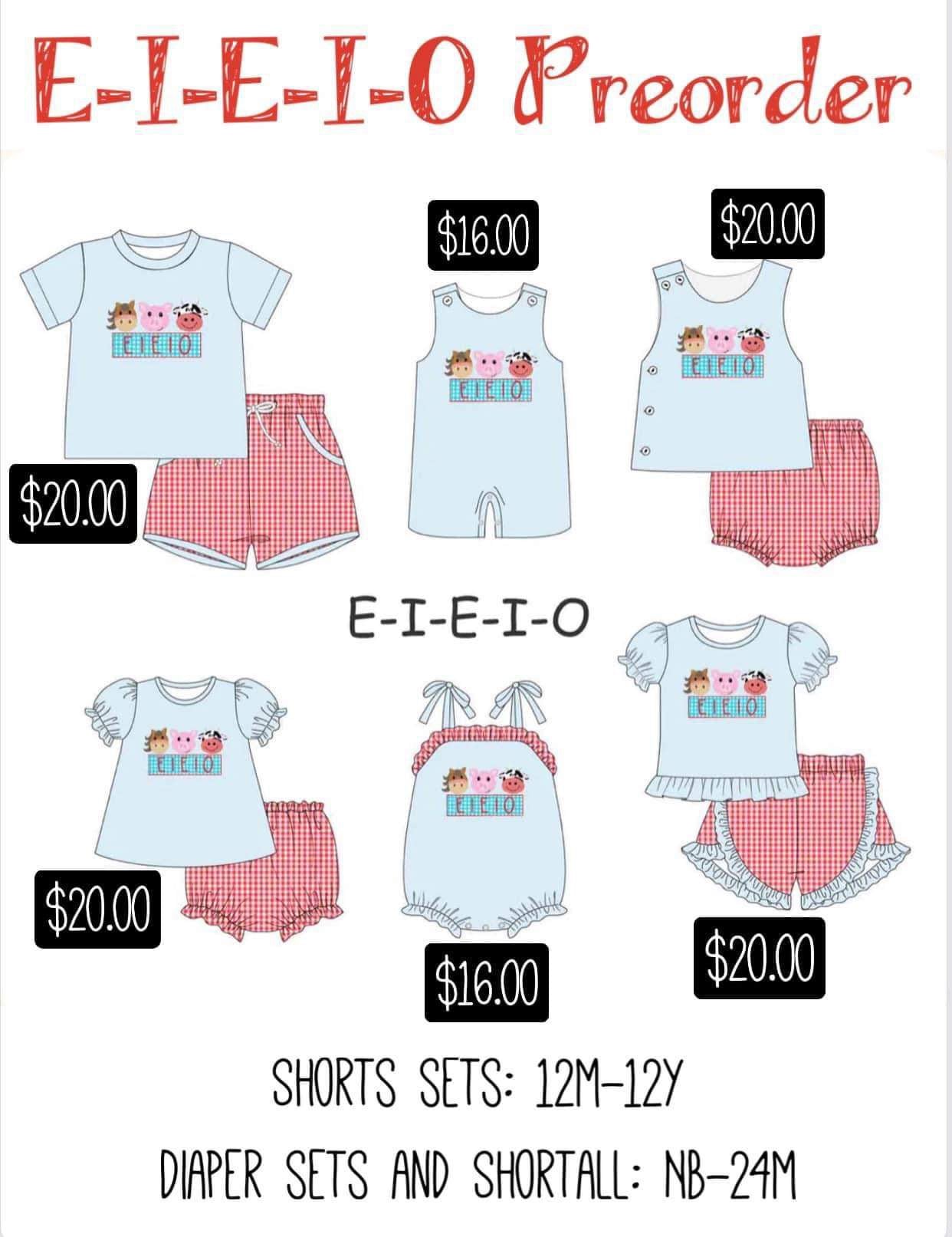 E-I-E-I-O Collection Presale ETA May to Customers