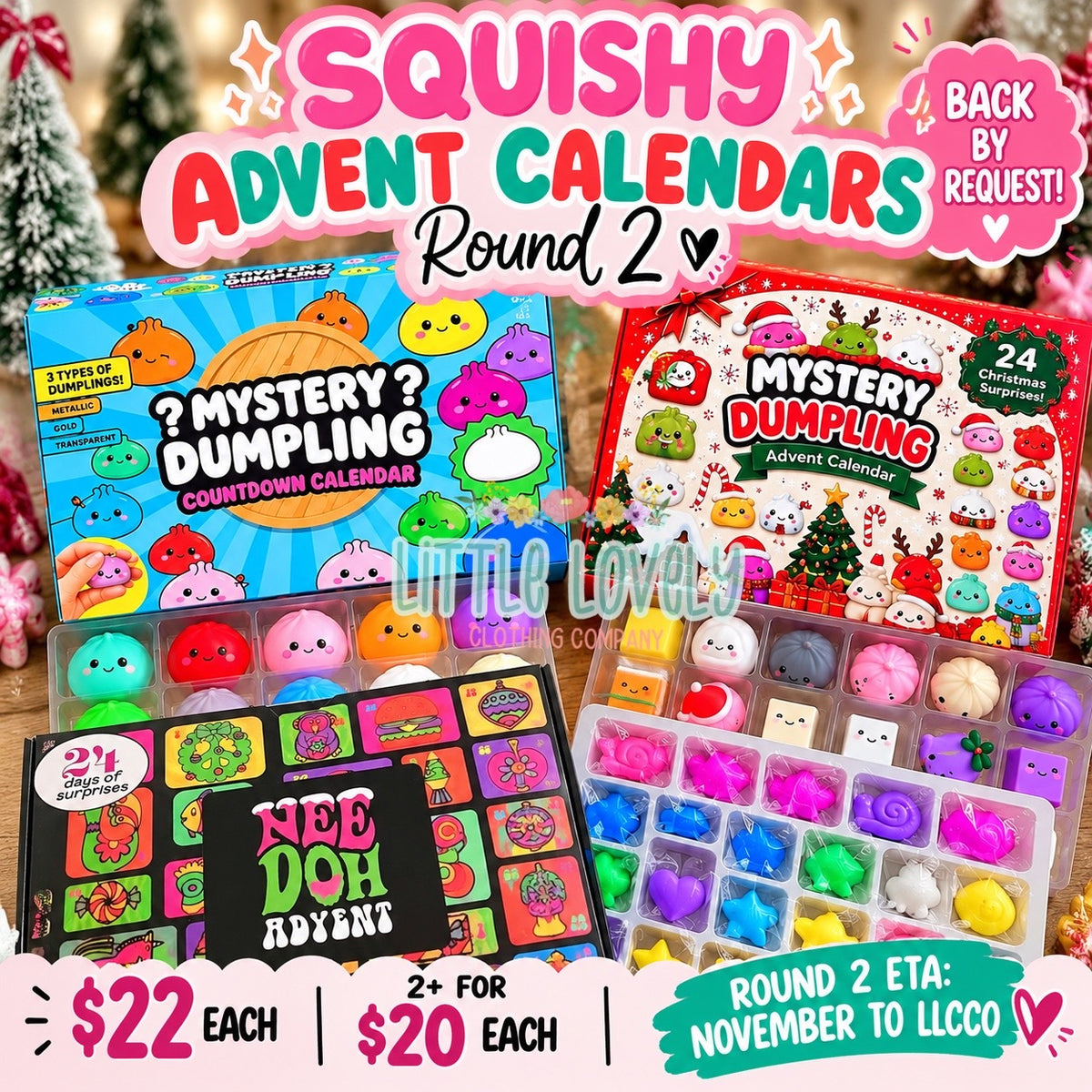 Squishy Advent Calendars, ETA: Nov to LLCCO (Round 2)