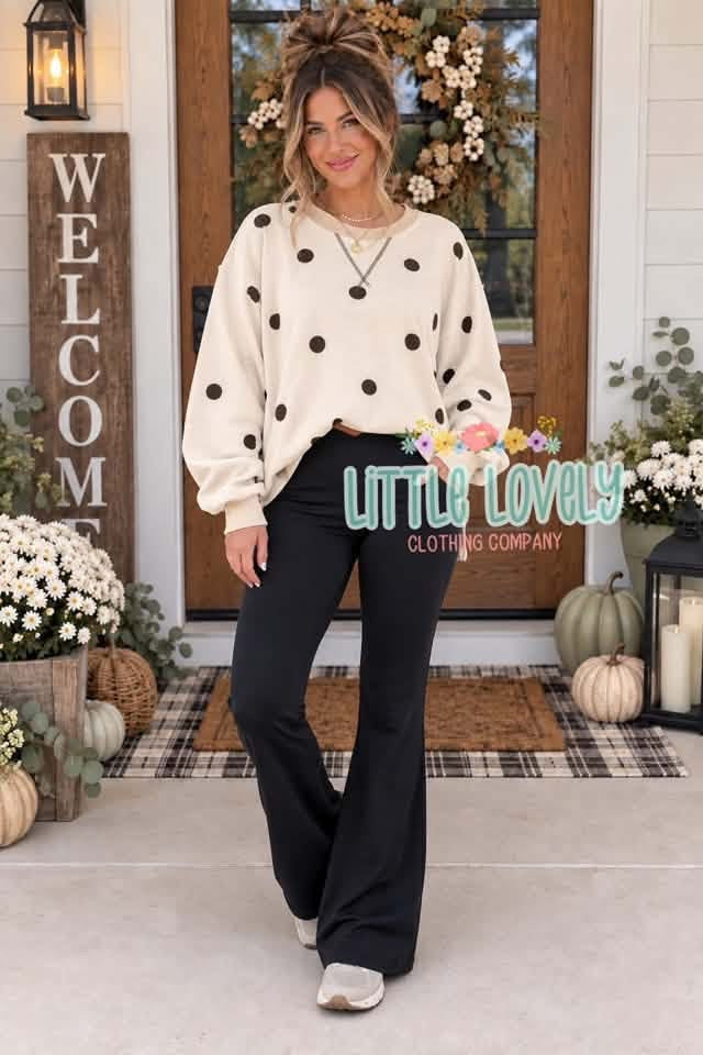 Dot Pullover & Yoga Flare Set, ETA Late Oct to LLCCO