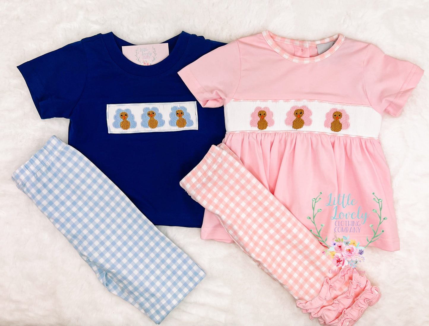 Boys Posh Turkey Smocked Set
