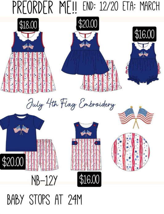 Flag Embroidery Collection Presale ETA March to Customers