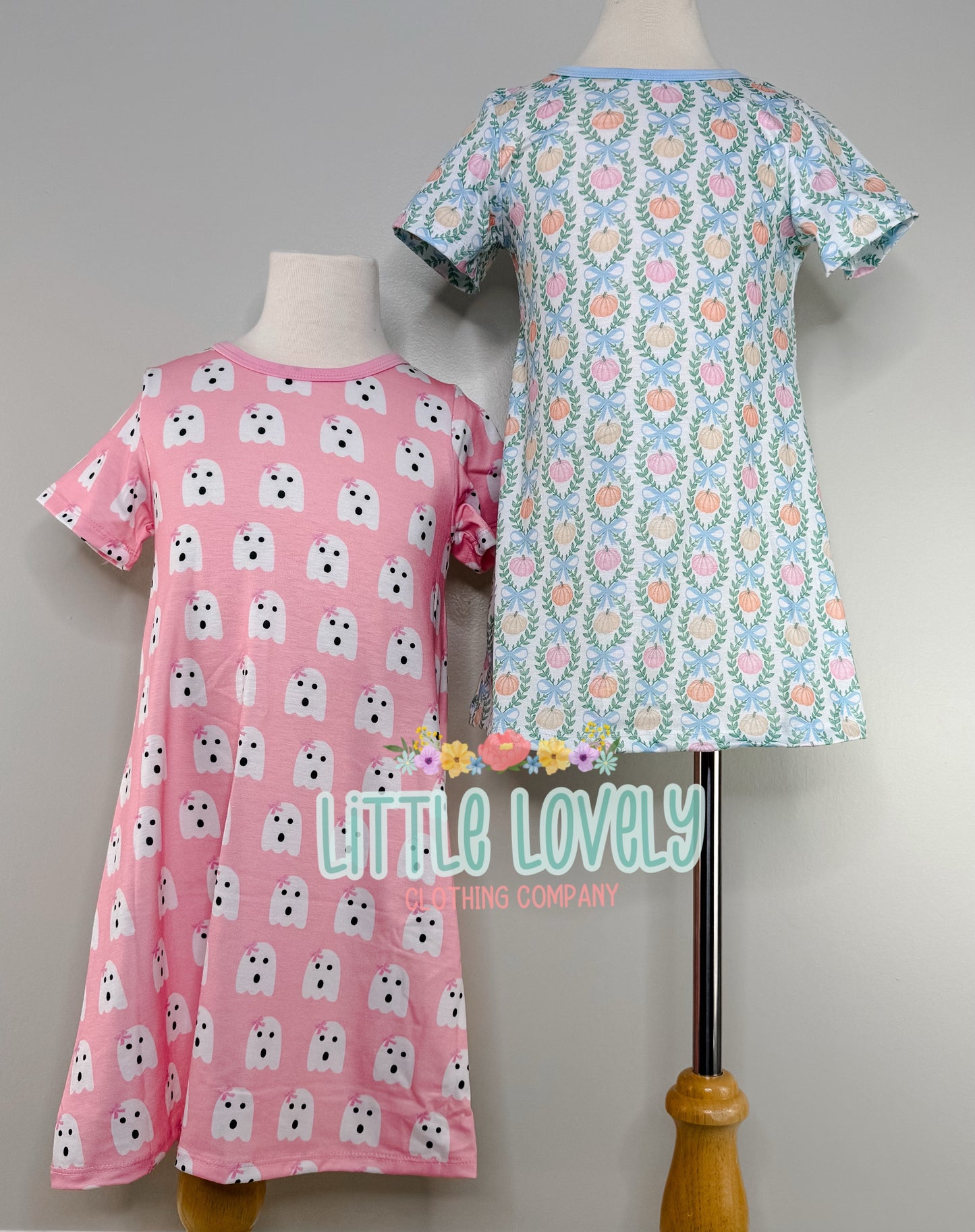 Preppy Ghost & Pumpkin Play Dresses