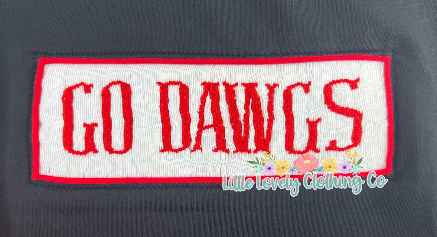 Go Dawgs Smocked Boys Set