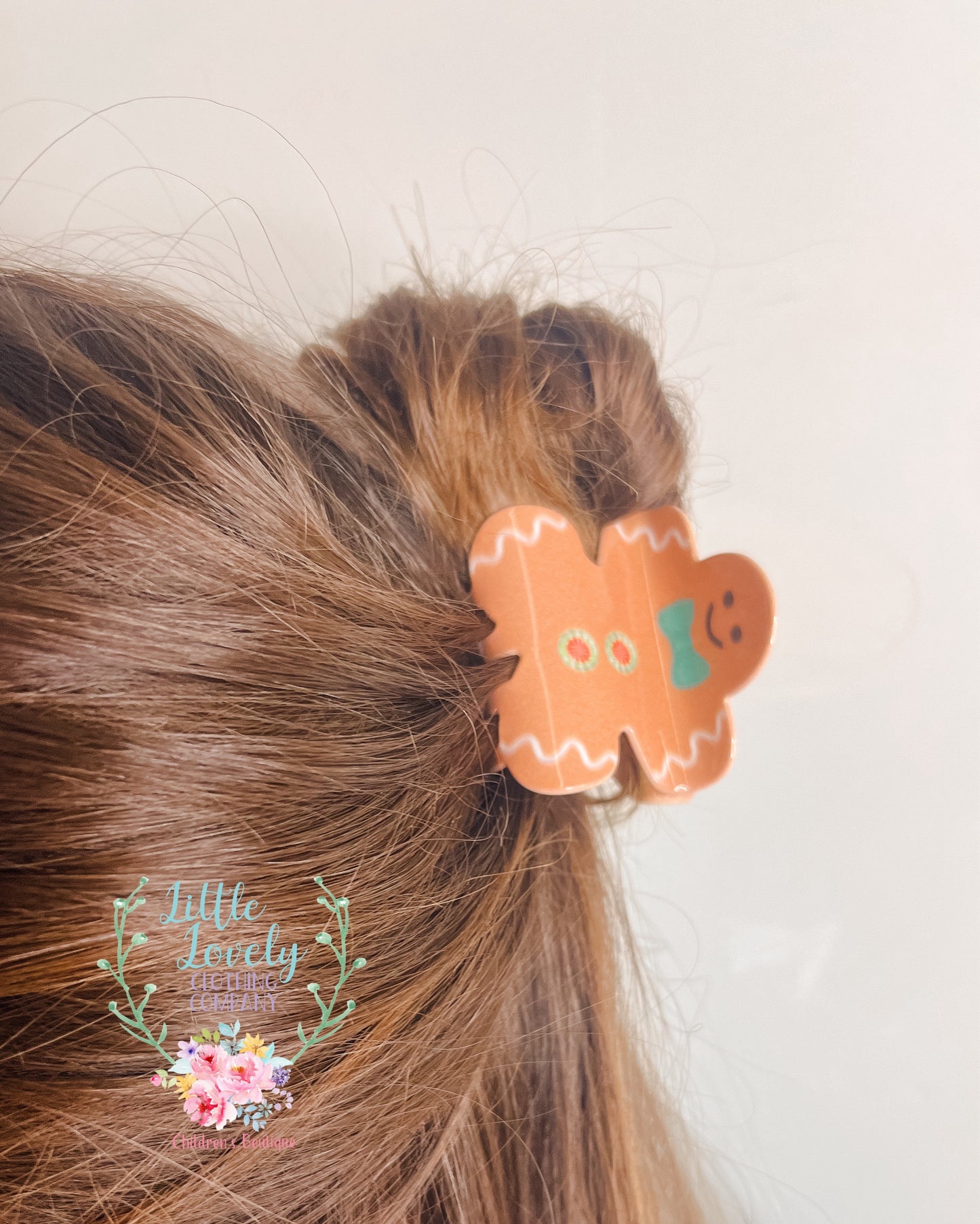 Gingerbread Claw Clips