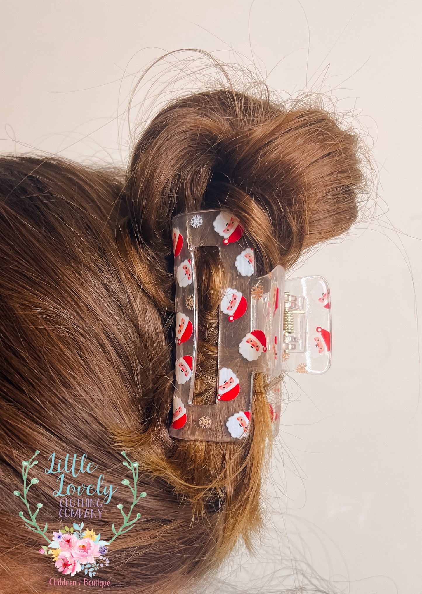 Santa 3.25" Claw Clips