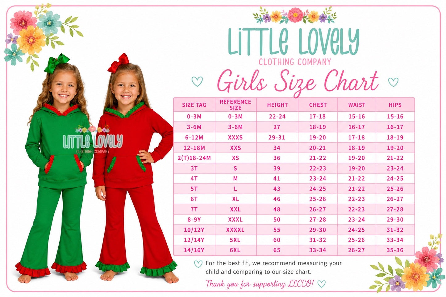 Merry + Bright Holiday Ruffle Sets, ETA: Nov to LLCCO