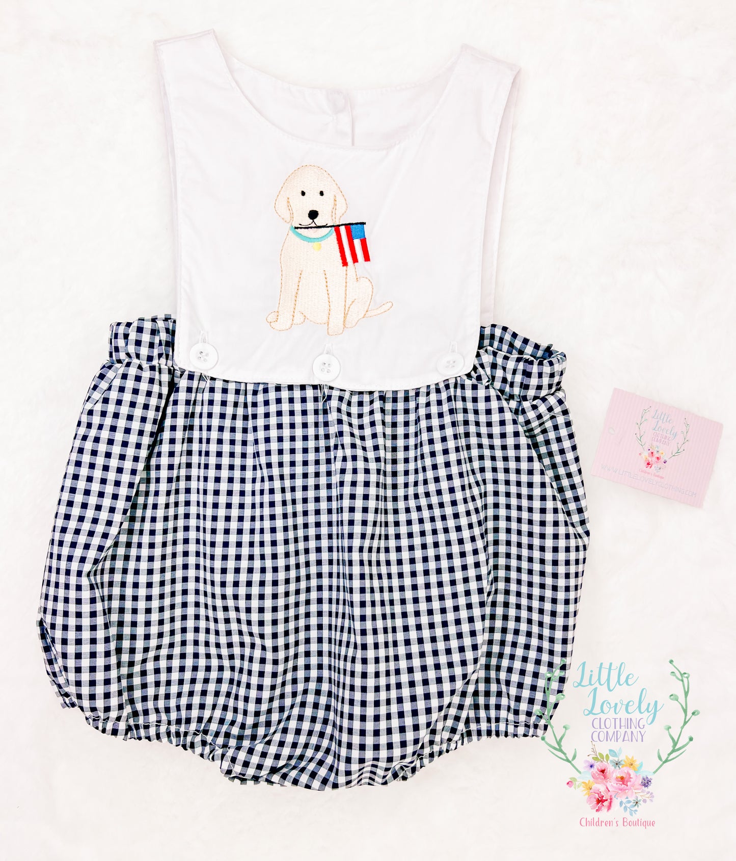Patriotic Pup Boys Bubble