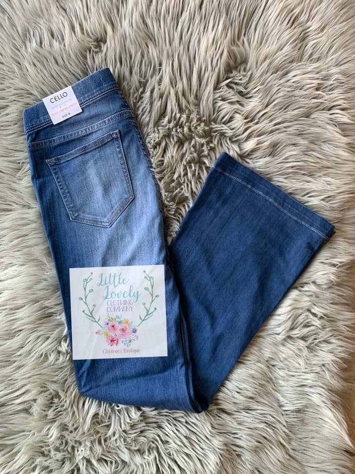 Cello Denim Pull On Flares