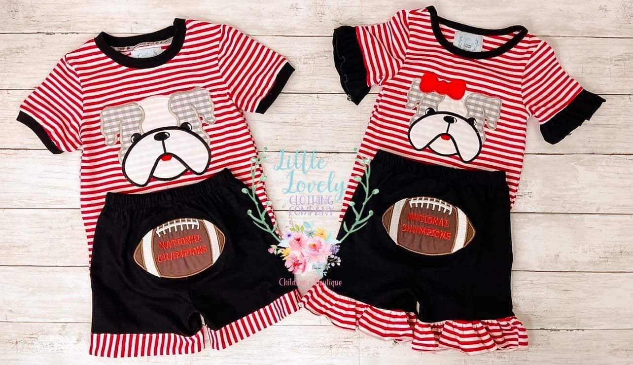 National Champions Bulldog Girls Lounge Wear