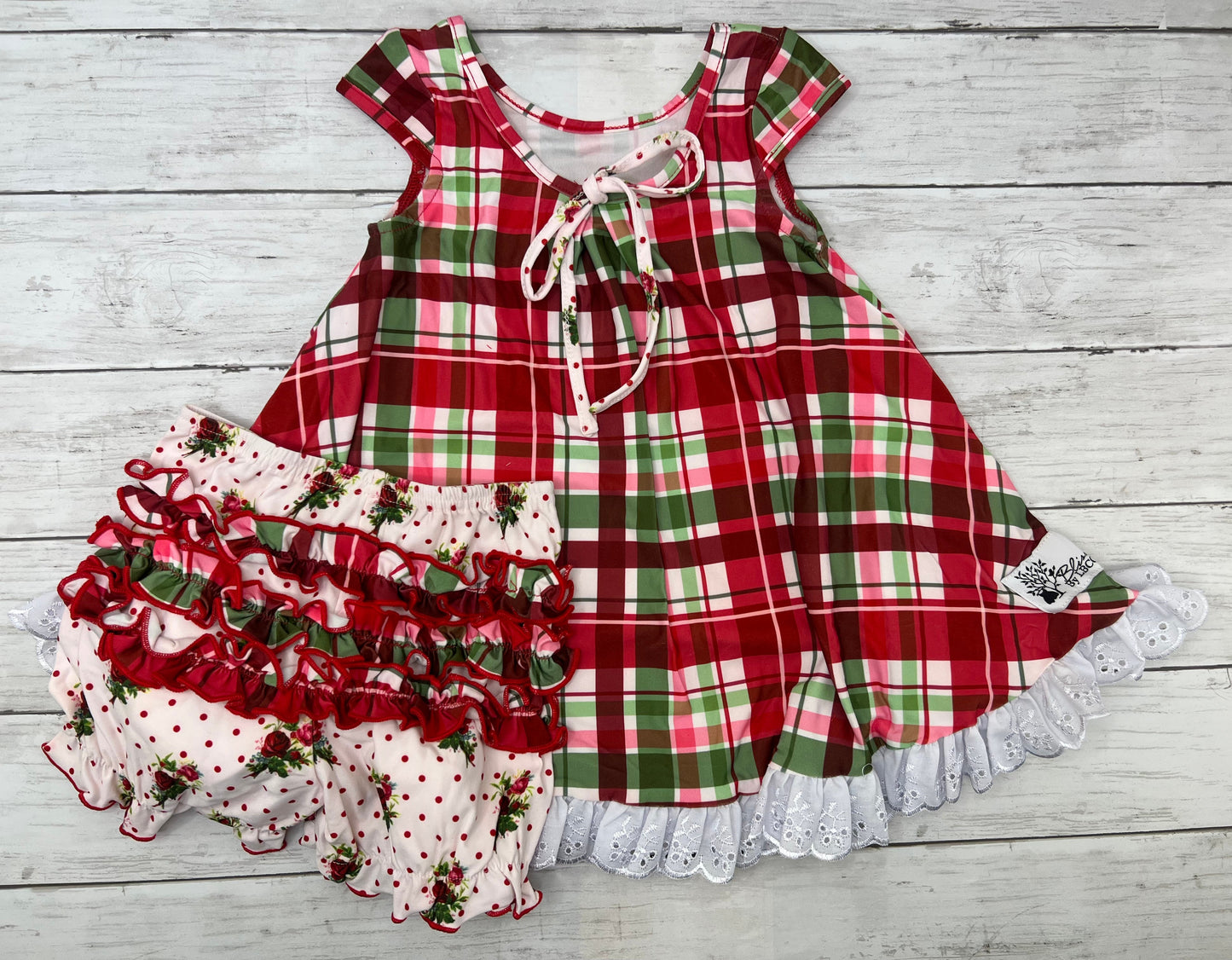 Christmas Plaid Gigi Gown Lounge Set