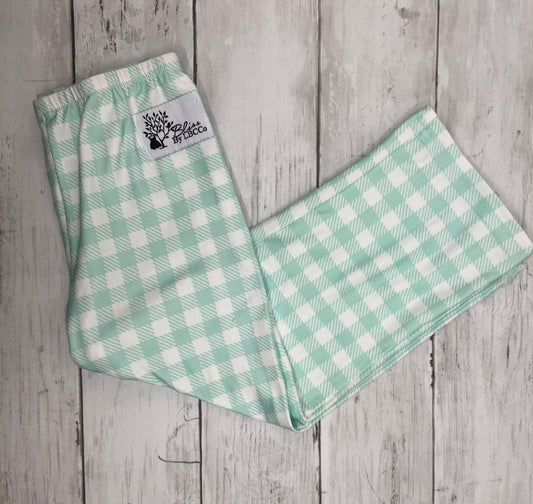 Mint Check Unisex Lounge Pants