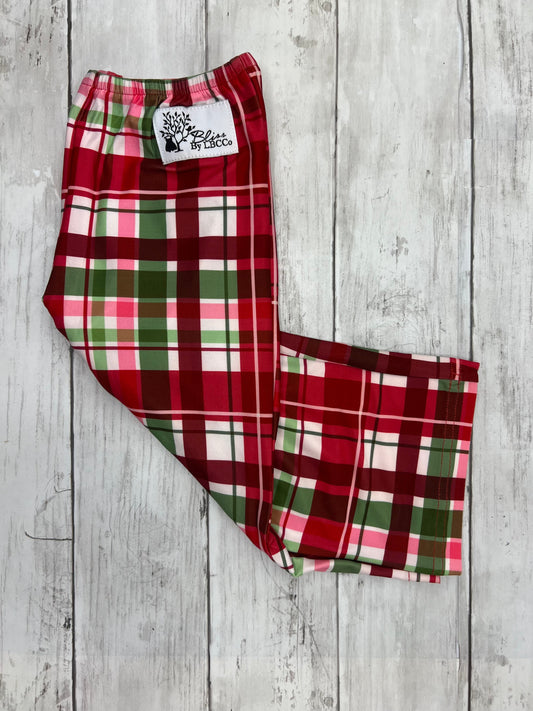 Holiday Plaid Kids Lounge Pants
