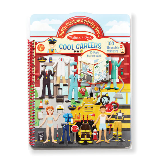 Melissa & Doug Puffy Sticker Book - Cool Careers