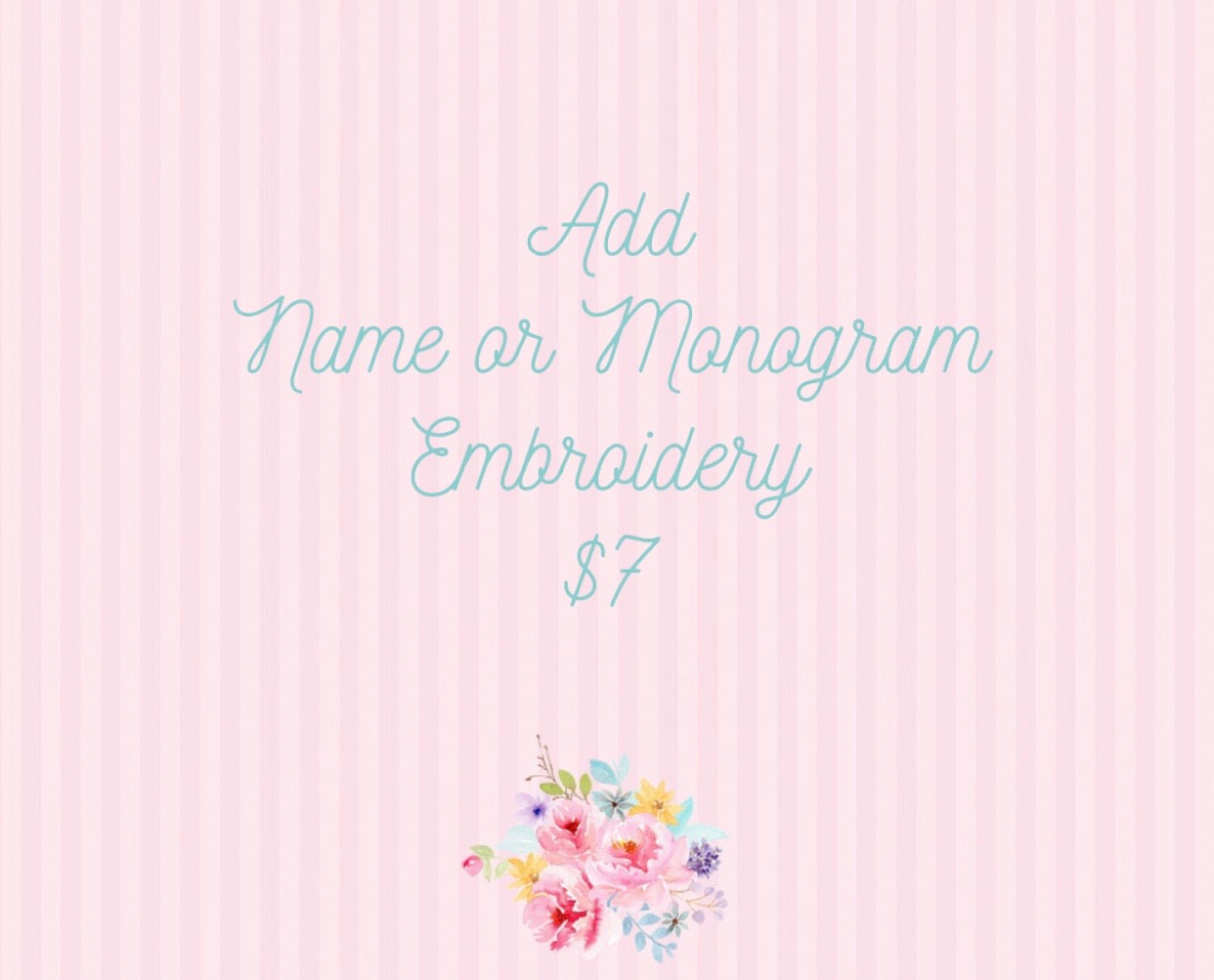 Monogram (add on)