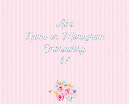 Monogram (add on)