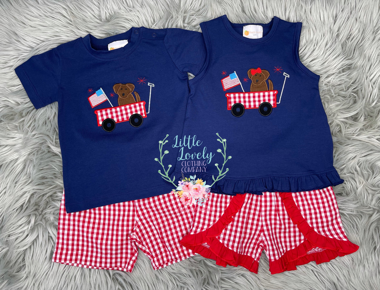 Celebration Puppy Girl Short Set