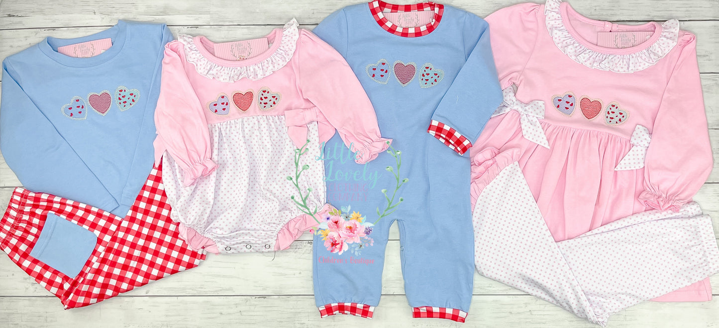 Love is in the Air Boy Romper